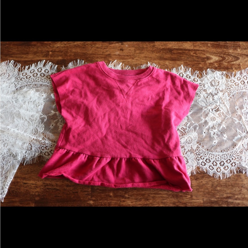 Pink Kids Ruffle Top